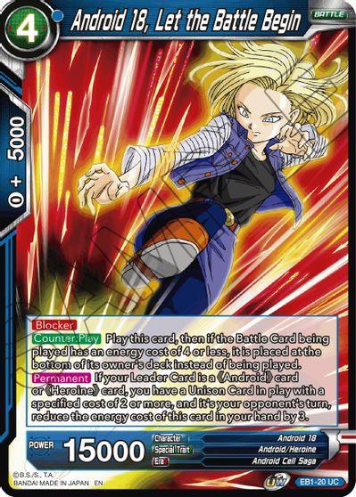 Android 18, Let the Battle Begin (EB1-20) [Battle Evolution Booster] - POKÉ JEUX