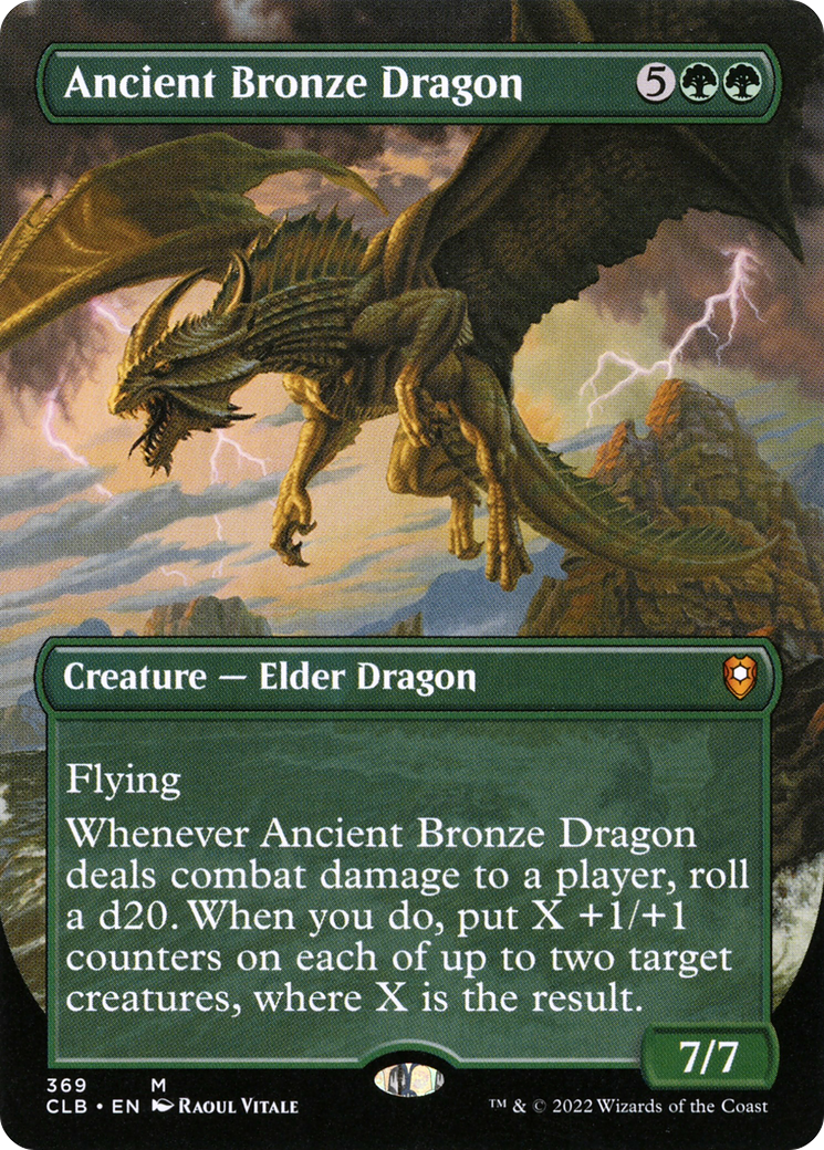 Ancient Bronze Dragon (Borderless Alternate Art) [Commander Legends: Battle for Baldur's Gate]