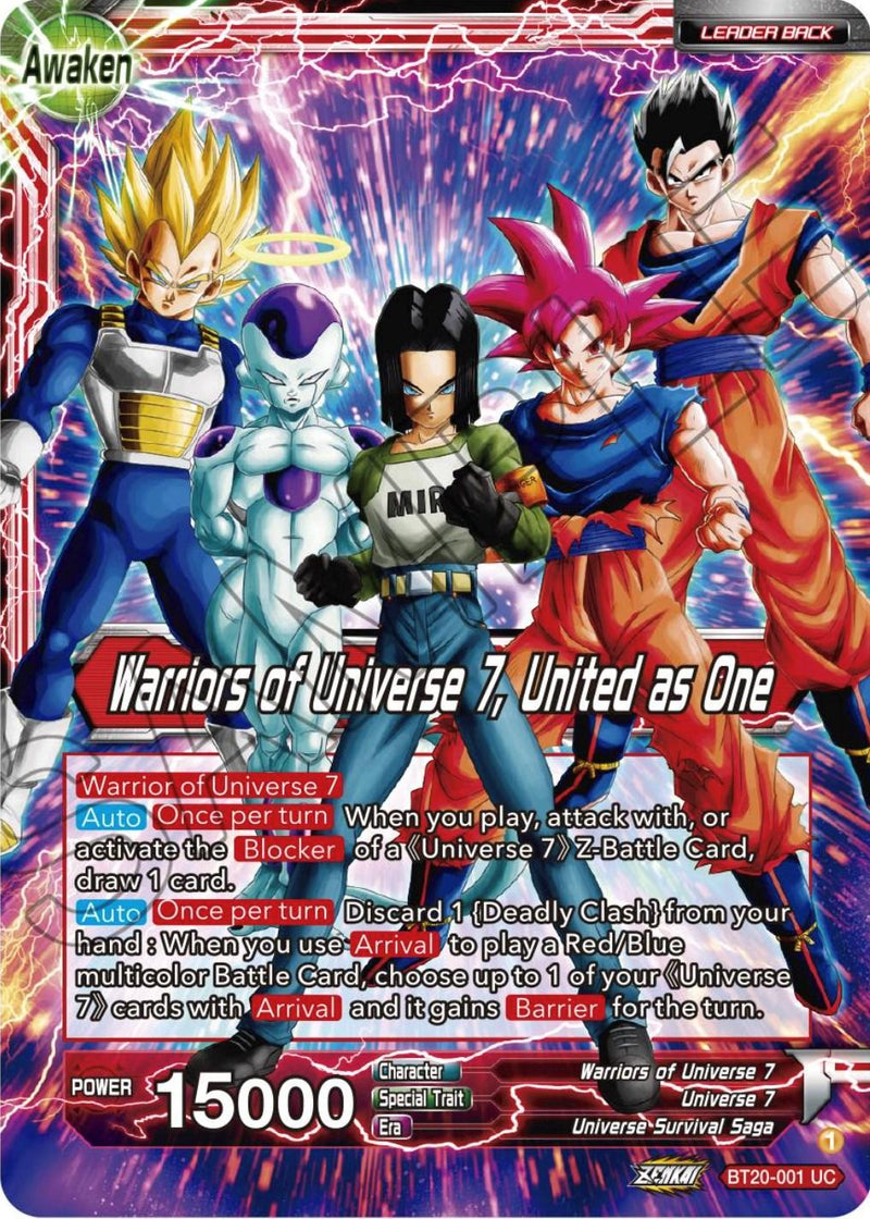 Android 17 // Warriors of Universe 7, United as One (BT20-001) [Power Absorbed] - POKÉ JEUX