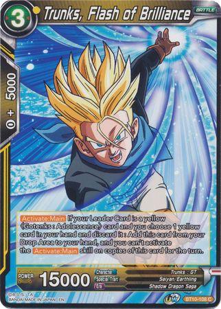 Trunks, Flash of Brilliance (BT10-108) [Rise of the Unison Warrior] - POKÉ JEUX