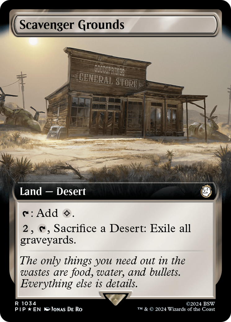 Scavenger Grounds (Extended Art) (Surge Foil) [Fallout]