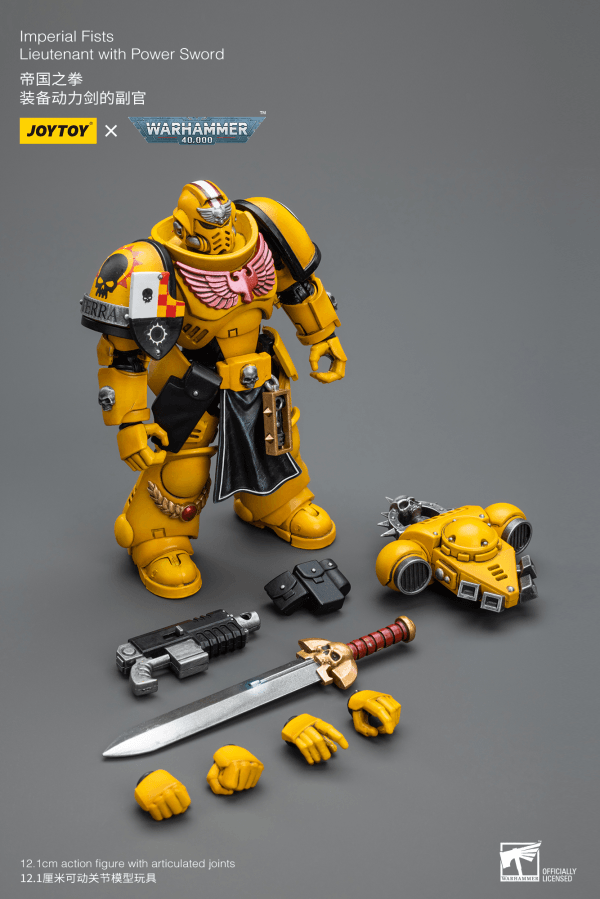 Imperial Fists Lieutenant with Power Sword - 1/18 scale - POKÉ JEUX