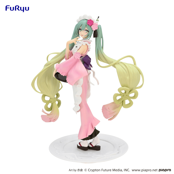 Hatsune Miku Exceed Creative Figure -Matcha Green Tea Parfait Cherry Blossom ver.- - POKÉ JEUX