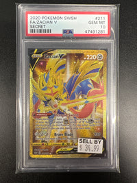 FA/ZACIAN V 211/202 PSA 10 #47491281