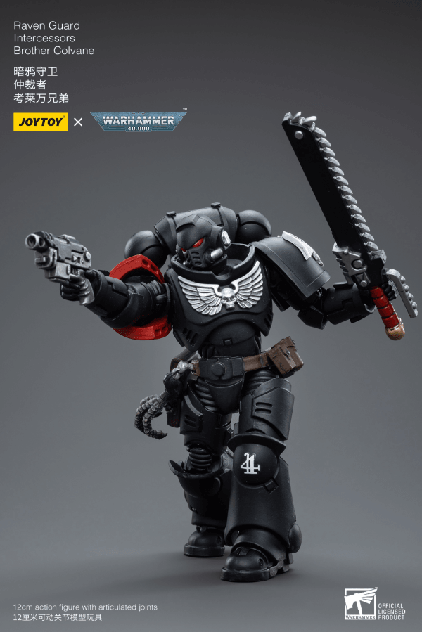 Warhammer 40K-Raven Guard Intercessors Brother Colvane - POKÉ JEUX