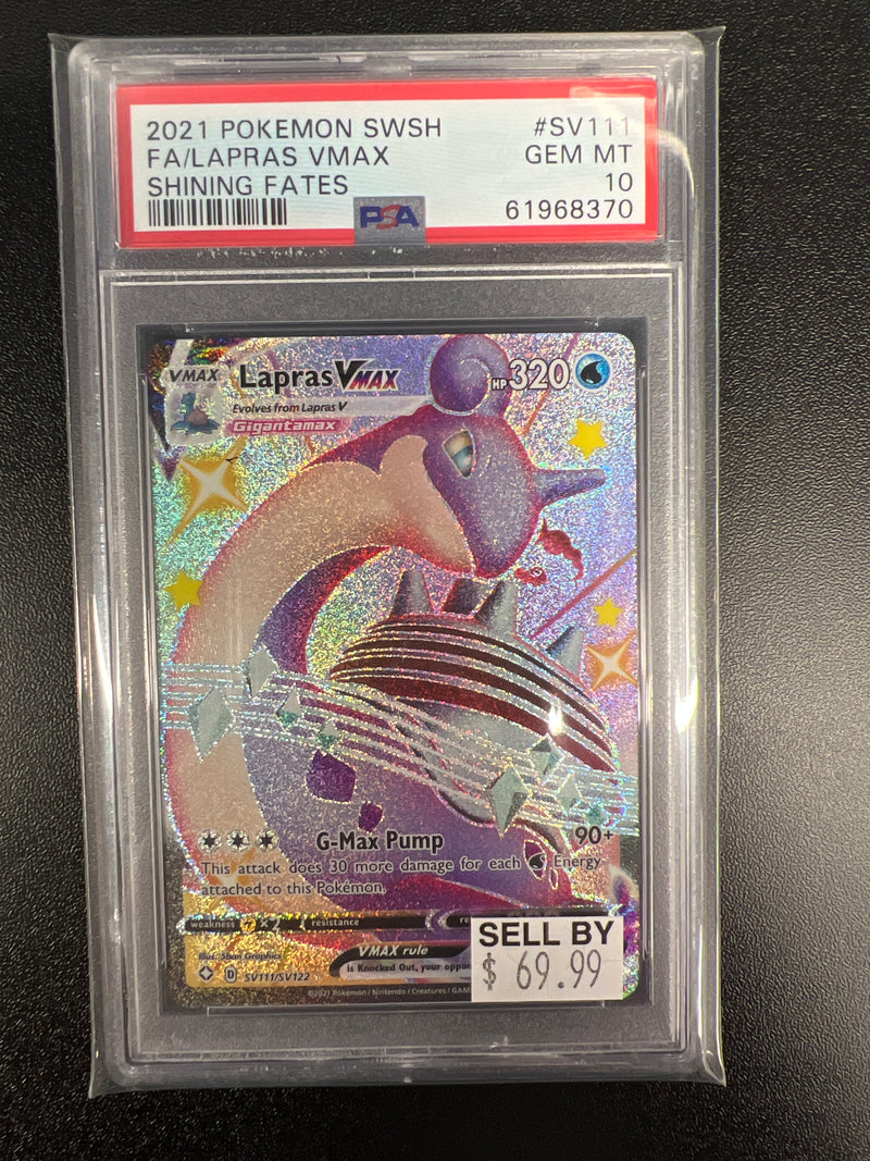 FA/LAPRAS VMAX SV111/SV122 PSA 10