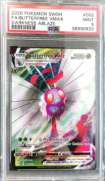 Butterfree VMAX 002/189 - grade 9 - POKÉ JEUX