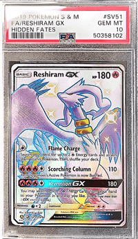 Reshiram GX SV51/SV94 - grade 10 - POKÉ JEUX