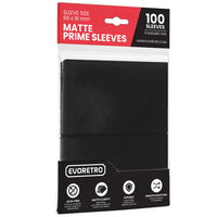 MATTE BLACK CARD SLEEVES (PACK OF 100) - EVORETRO