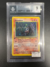 Houndour HOLO R 1st Edition  BECKETT 9 #13118248