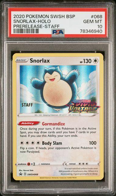 Snorlax - Holo SWSH068 - grade 10 - POKÉ JEUX