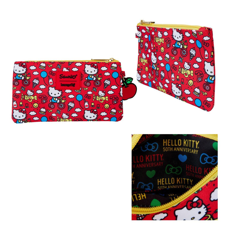 Loungefly - Sanrio Hello Kitty 50th Anniversary Wristlet - POKÉ JEUX