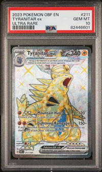 Tyranitar EX 211/197 - grade 10 - POKÉ JEUX