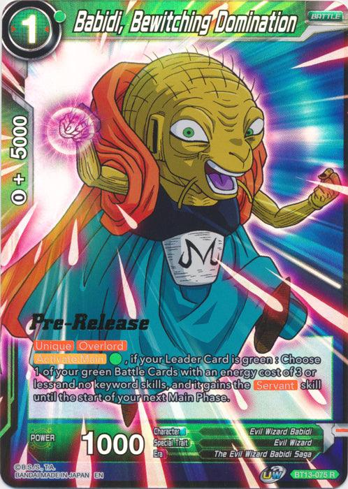 Babidi, Bewitching Domination (BT13-075) [Supreme Rivalry Prerelease Promos] - POKÉ JEUX