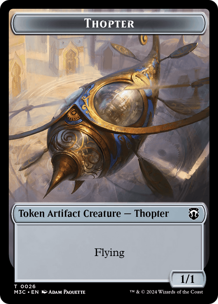 Aetherborn // Thopter Double-Sided Token [Modern Horizons 3 Commander Tokens] - POKÉ JEUX