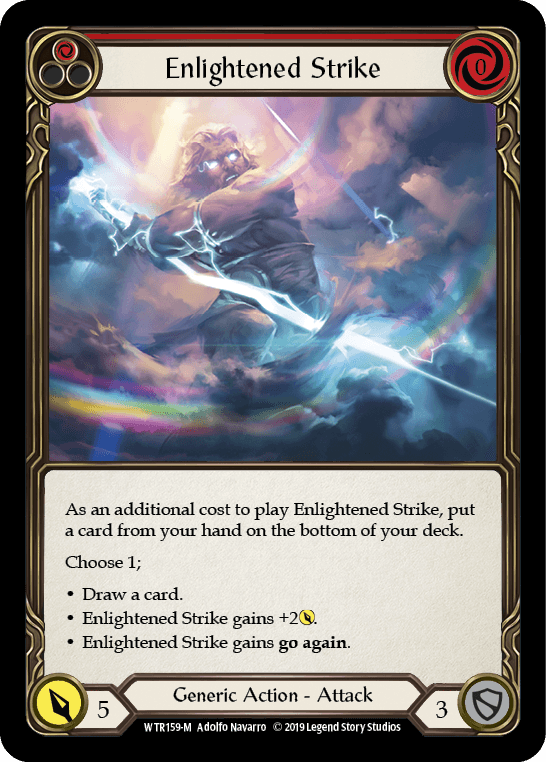 Enlightened Strike [WTR159-M] (Welcome to Rathe) Alpha Print Rainbow Foil - POKÉ JEUX