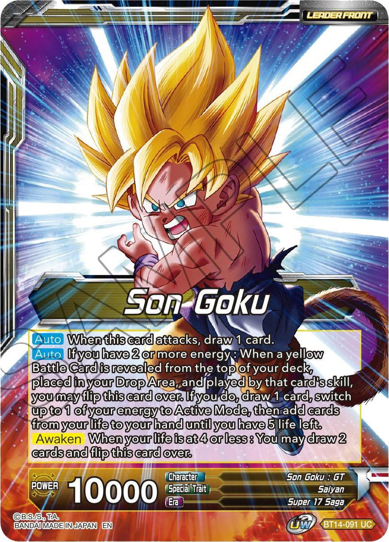 Son Goku // SS4 Son Goku, Returned from Hell (BT14-091) [Cross Spirits Prerelease Promos] - POKÉ JEUX