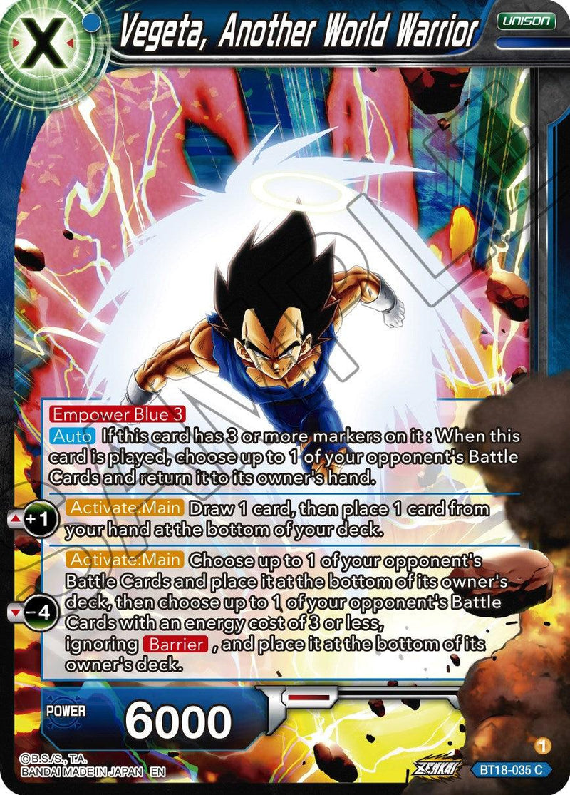 Vegeta, Another World Warrior (BT18-035) [Dawn of the Z-Legends] - POKÉ JEUX