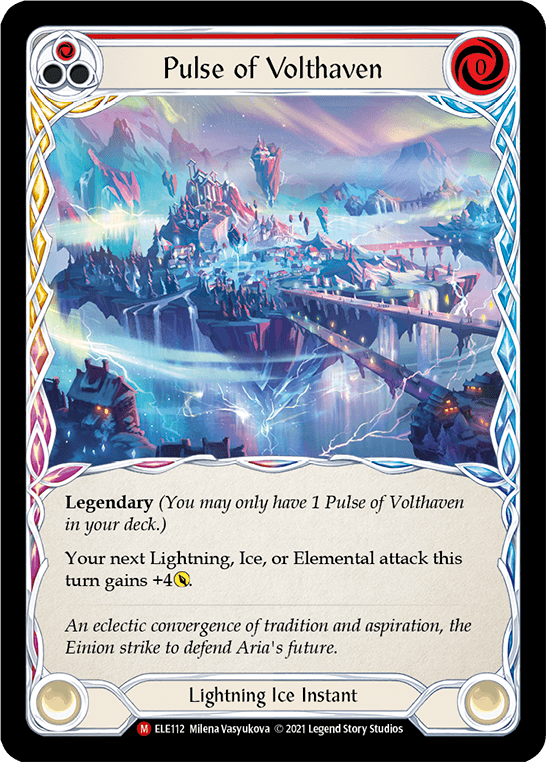 Pulse of Volthaven [ELE112] (Tales of Aria) 1st Edition Cold Foil - POKÉ JEUX