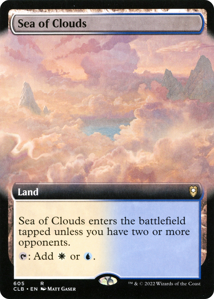 Sea of Clouds (Extended Art) [Commander Legends: Battle for Baldur's Gate]