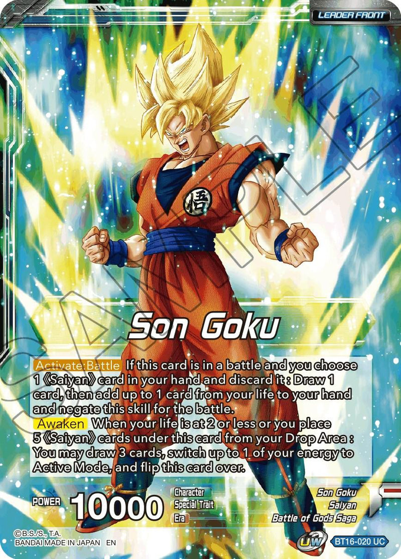 Son Goku // SSG Son Goku, Crimson Warrior (BT16-020) [Realm of the Gods Prerelease Promos] - POKÉ JEUX