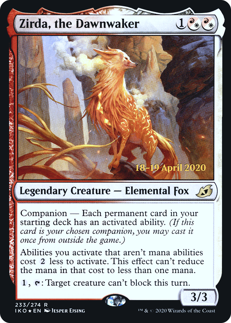 Zirda, the Dawnwaker [Ikoria: Lair of Behemoths Prerelease Promos]