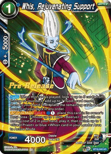 Whis, Rejuvenating Support (BT16-040) [Realm of the Gods Prerelease Promos] - POKÉ JEUX