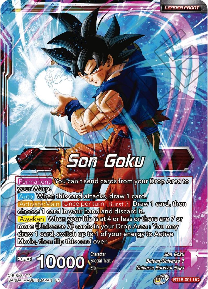 Son Goku // Son Goku, Supreme Warrior (BT16-001) [Realm of the Gods Prerelease Promos] - POKÉ JEUX