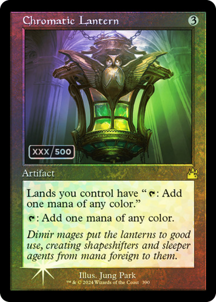 Chromatic Lantern (Retro) (Serialized) [Ravnica Remastered]