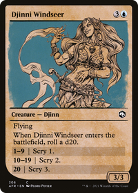 Djinni Windseer (Showcase) [Dungeons & Dragons: Adventures in the Forgotten Realms]