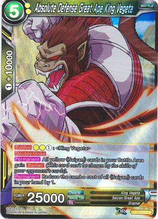 Absolute Defense Great Ape King Vegeta (BT3-092) [Cross Worlds] - POKÉ JEUX