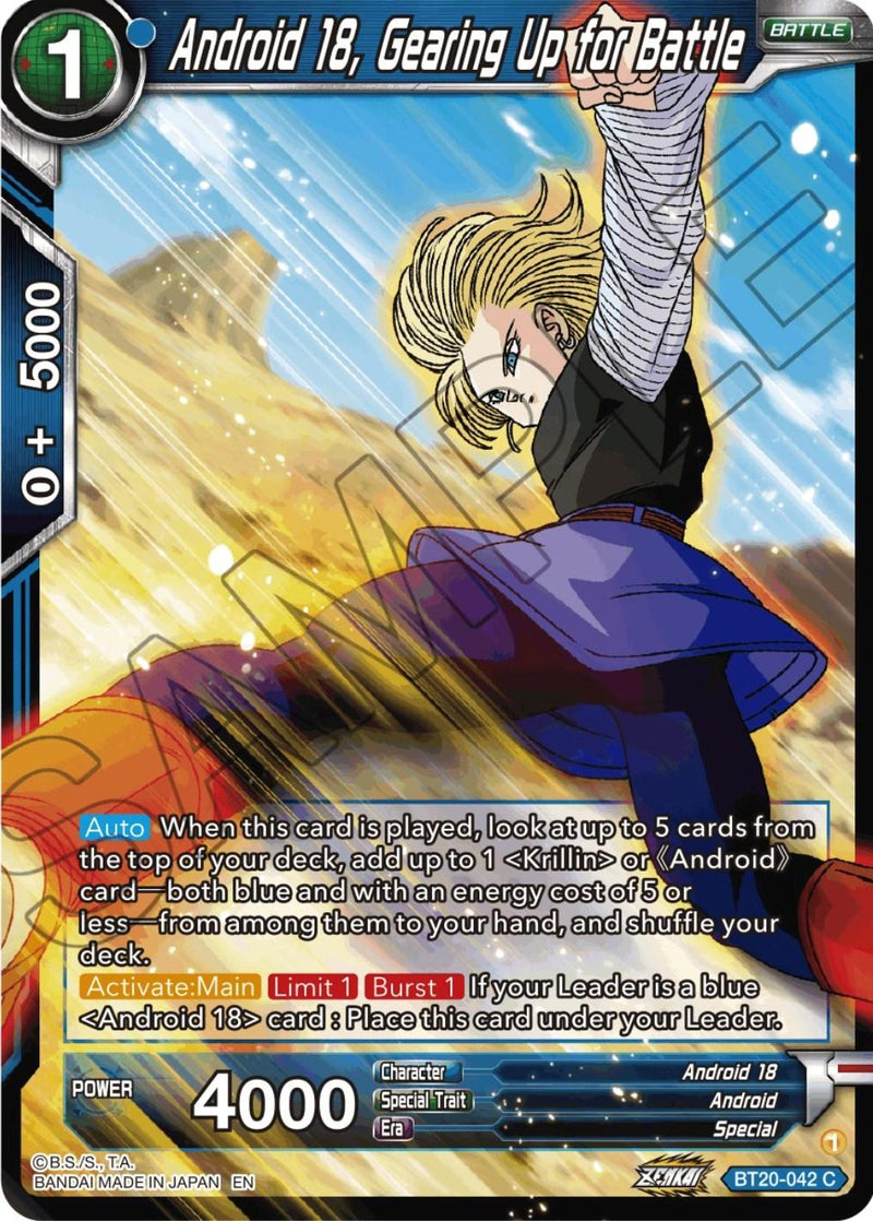 Android 18, Gearing Up for Battle (BT20-042) [Power Absorbed] - POKÉ JEUX