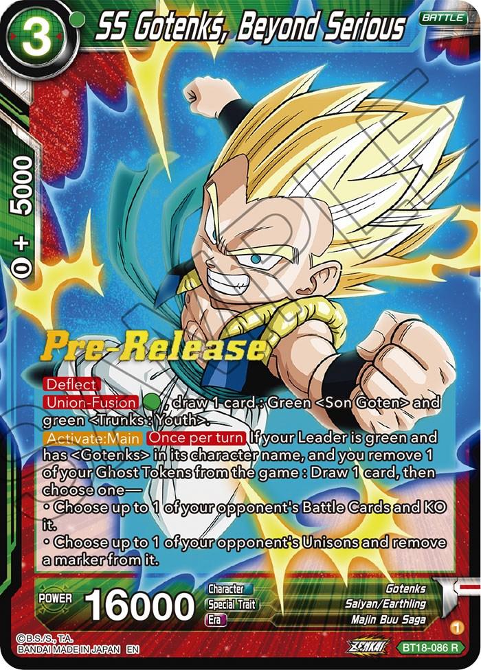 SS Gotenks, Beyond Serious (BT18-086) [Dawn of the Z-Legends Prerelease Promos] - POKÉ JEUX