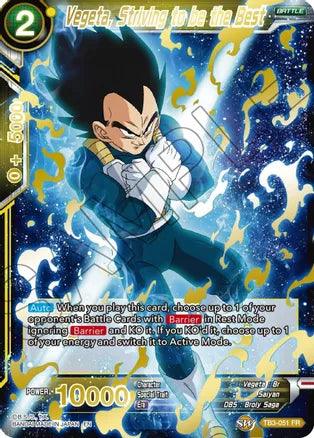 Vegeta, Striving to be the Best (Gold Stamped) (TB3-051) [Mythic Booster] - POKÉ JEUX