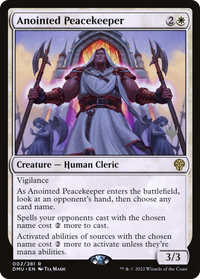 Anointed Peacekeeper (Promo Pack) [Dominaria United Promos]