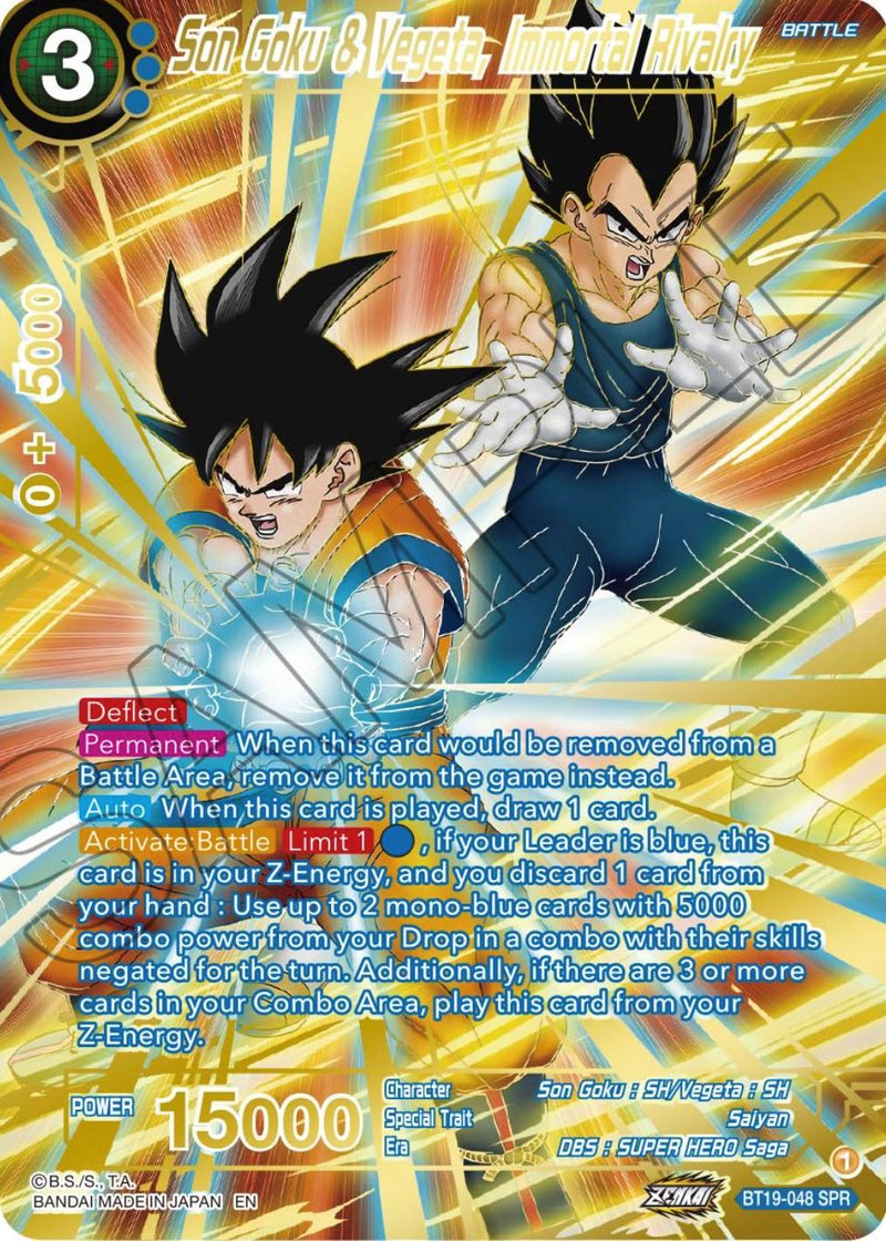 Son Goku & Vegeta, Immortal Rivalry (SPR) (BT19-048) [Fighter's Ambition] - POKÉ JEUX