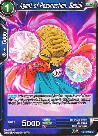 Agent of Resurrection, Babidi (BT3-045) [Cross Worlds] - POKÉ JEUX