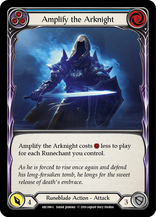 Amplify the Arknight (Blue) [ARC096-C] (Arcane Rising) 1st Edition Normal - POKÉ JEUX