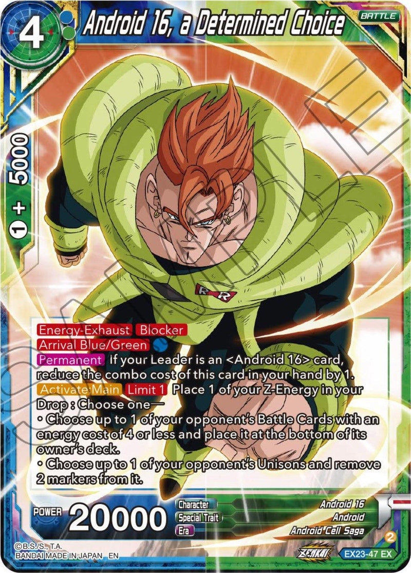 Android 16, a Determined Choice (EX23-47) [Premium Anniversary Box 2023] - POKÉ JEUX