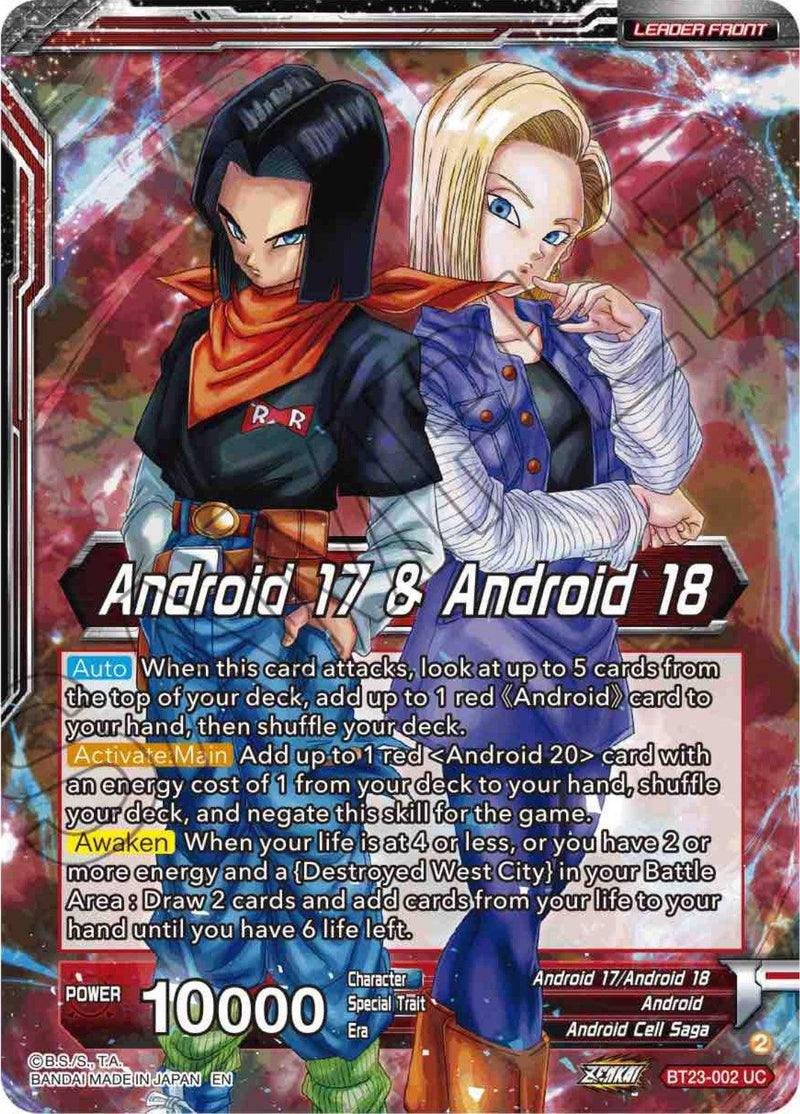 Android 17 & Android 18 // Android 17 & Android 18, Future Evil (BT23-002) [Perfect Combination] - POKÉ JEUX