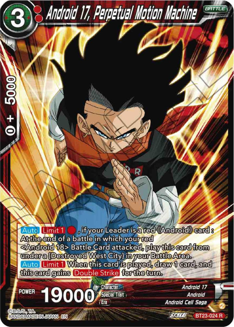 Android 17, Perpetual Motion Machine (BT23-024) [Perfect Combination] - POKÉ JEUX