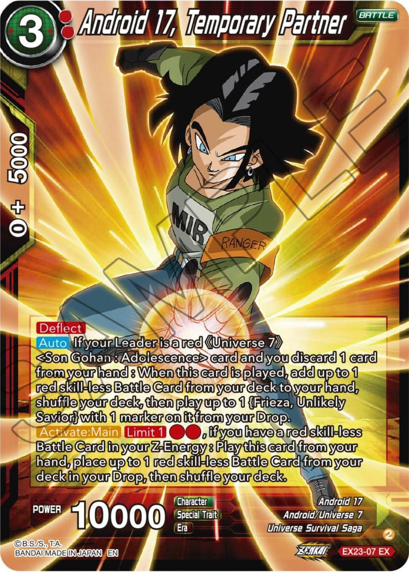 Android 17, Temporary Partner (EX23-07) [Premium Anniversary Box 2023] - POKÉ JEUX