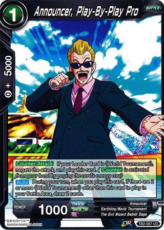 Announcer, Play-By-Play Pro (TB2-067) [World Martial Arts Tournament] - POKÉ JEUX