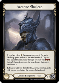 Arcanite Skullcap [ARC150-L] (Arcane Rising) 1st Edition Cold Foil - POKÉ JEUX