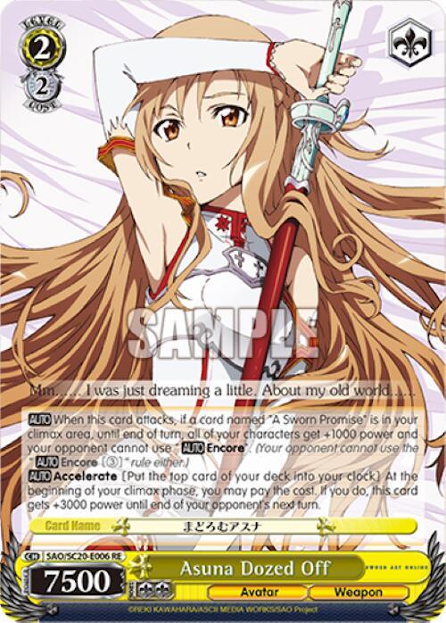 Asuna Dozed Off [Sword Art Online Chronicle Set] - POKÉ JEUX