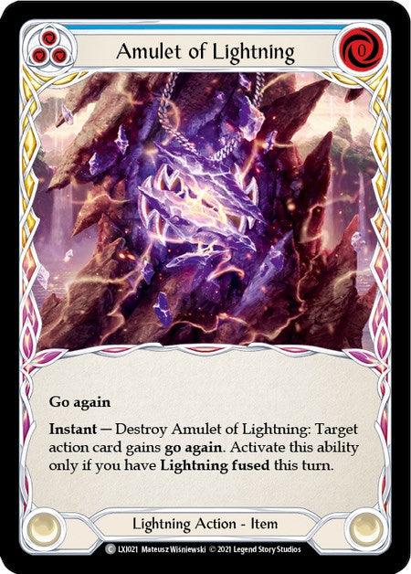 Amulet of Lightning (Blue) [LXI021] (Tales of Aria Lexi Blitz Deck) 1st Edition Normal - POKÉ JEUX