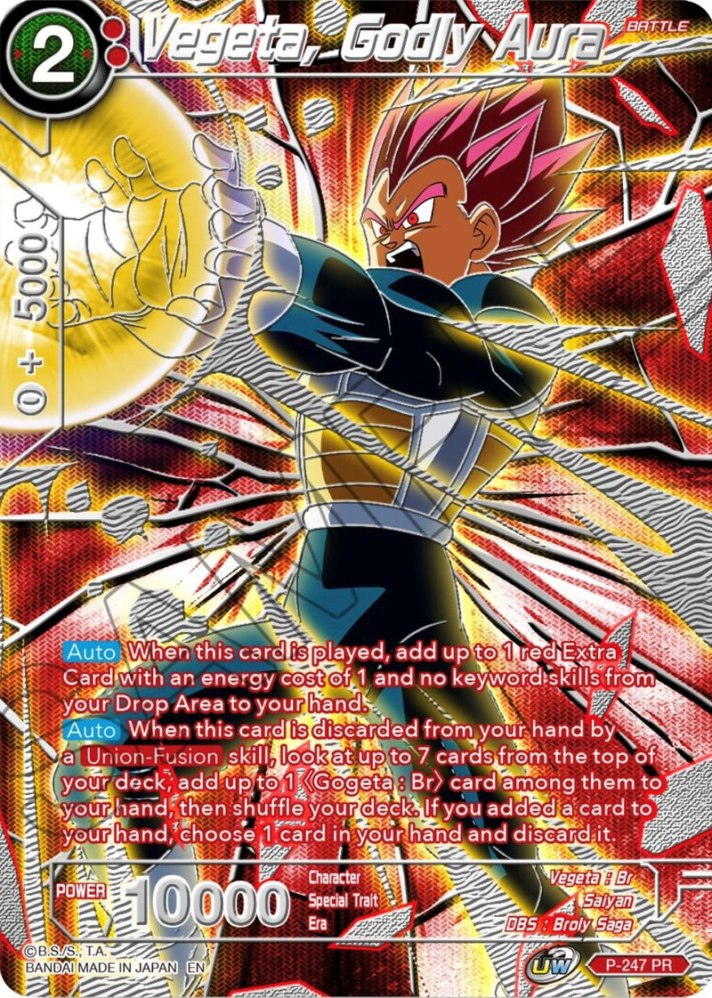 Vegeta, Godly Aura (P-247) [Collector's Selection Vol. 3] - POKÉ JEUX