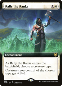 Rally the Ranks (Extended Art) [Kaldheim]