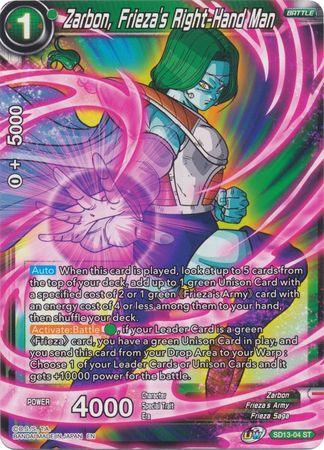 Zarbon, Frieza's Right-Hand Man (Starter Deck - Clan Collusion) (SD13-04) [Rise of the Unison Warrior] - POKÉ JEUX