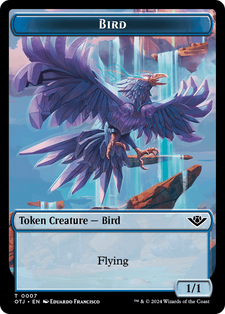 Bird // Plot Double-Sided Token [Outlaws of Thunder Junction Tokens] - POKÉ JEUX